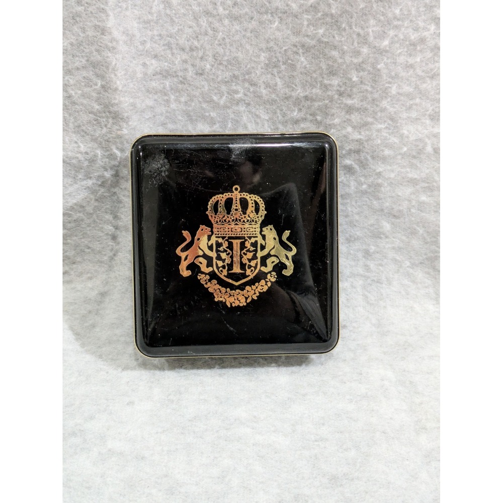 Lion‎ Crest Setting Powder Container USA Made Vintage Look Vanity Prop Decor